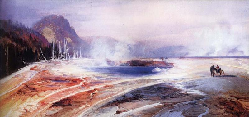 unknow artist Big Springs in Yellowstone Park oil painting image